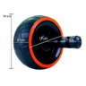 Roda Abdominal Grossa Exercicio Rolo Lombar Costas Abdomen Ombro Braço Perna Musculaçao Academia Fit - 5