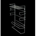 Ver imagem 7 de Porta Papel Rolo Triplo, Toalha, Alumínio, Filme E Temperos