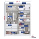 Ver imagem 5 de Guarda Roupa 4 Portas 3 Gavetas da Vinci D'doro Branco