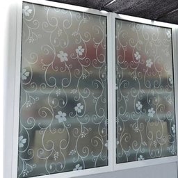 Pelicula Adesivo Eletrostatica Vidro Jateado Galhos Brancos - 6