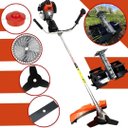 Ver imagem 2 de Roçadeira & Capinadeira Importway 3hp 63cc com Enxada Rotativa 9 Estrias + Lamina Videa, Lamina 3p, 