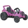 Trator Eletrico Infantil Biemme Big Valtra Pink Rosa 12v 35kg - 1