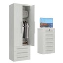 Ver imagem 1 de Guarda-roupa 2 Portas 3 Gavetas Modular 1303 Ilan Carvalho