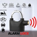 Ver imagem 5 de Cadeado com Alarme Antifurto de 110db Trava Reforçada para Casa Bicicleta e Veículos