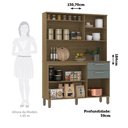 Ver imagem 3 de Cozinha Compacta 130,70cm 5 Portas e 2 Gavetas com Tampo 352 Luciane Móveis