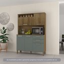 Ver imagem 1 de Cozinha Compacta 130,70cm 5 Portas e 2 Gavetas com Tampo 352 Luciane Móveis