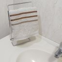 Ver mais imagens de Kit 2 Porta Toalhas de Bancada Lavabo Banheiro Aço Cromado