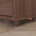Ver imagem 6 de Mesa de Apoio para Sofá e Cabeceira 2 Gavetas Chanfradas - Campeche - Castanho