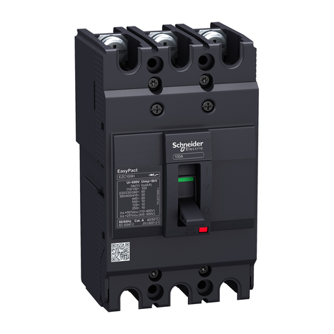 Disjuntor Caixa Moldada Tripolar 80A EasyPact - SCHNEIDER (EZC100N3080)