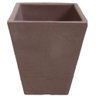 Vaso Planta 35x30 Trapézio Liso Cachepot Polietileno - 1