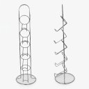 Ver imagem 5 de Porta Condimentos Aço Inox 5 Potes Vidro com Suporte 90ml