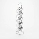 Ver imagem 1 de Porta Condimentos Aço Inox 5 Potes Vidro com Suporte 90ml