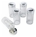 Ver imagem 6 de Porta Condimentos Aço Inox 5 Potes Vidro com Suporte 90ml