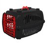 Caixa de Transporte Cães Gatos Burdog Vermelho com Preto N°2 - 1