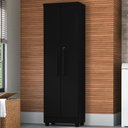 Ver imagem 2 de Armario para Lavanderia Multiuso 2 Portas 188x55 cm Isabela Preto Rudk
