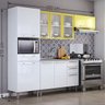 Cozinha Itatiaia Dandara 04 Peças com Pia Inox 120cm - Branco Amarelo - 2