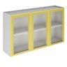 Cozinha Itatiaia Dandara 04 Peças com Pia Inox 120cm - Branco Amarelo - 5