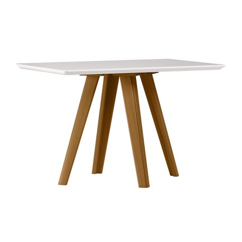 Mesa Mariah 120x80cm - Ypê/off White Newceval