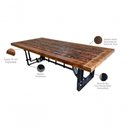 Ver imagem 5 de Mesa Jantar Demolição Dormente Estilo Industrial 2,90 Mts