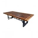 Ver imagem 1 de Mesa Jantar Demolição Dormente Estilo Industrial 2,90 Mts