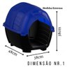 Casinha Para Cães Stone House Plast Pet - Azul - 2