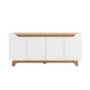 Ver imagem 2 de Buffet 4 Portas com Prateleiras Internas e Design Moderno Serena