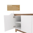 Ver imagem 6 de Buffet 4 Portas com Prateleiras Internas e Design Moderno Serena