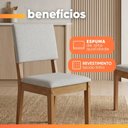 Ver mais imagens de Conjunto Sala de Jantar Mesa 1,20m Moove 4 Cadeiras Linda