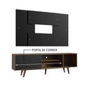 Ver imagem 5 de Rack Madesa Dubai com Pés e Painel para Tv até 58 Polegadas - Rustic/preto 7kd8