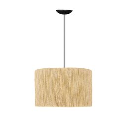 Lustre Luminária Pendente Cúpula Rústica em Corda Sisal - 5