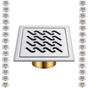 Ver imagem 1 de Ralo Inox 10x10 Kit 28 Uni Banheiro Box Anti Odor Jardim Lavabo Higienico Casa Inseto Quintal Varand