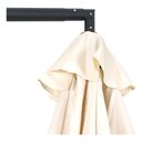 Ver imagem 4 de Ombrelone Grande com Base Lateral Manivela 3 Metros Aço Bege