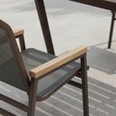 Ver imagem 4 de Jogo de Mesa Ripada 8 Cadeiras Praia de Jardim Piscina Jantar Marrom