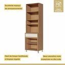 Ver imagem 6 de Paneleiro 4 Portas 1 Gaveta Condessa 100% Mdf Carvalho/greige Nesher