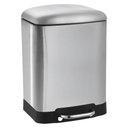 Ver imagem 2 de Lixeira Shine em Inox com Pedal e Tampa com Amortecedor 6 Litros