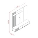 Ver imagem 3 de Painel Ripado Suspenso 160,5cm Aurora 291 Madetec