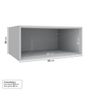 Ver imagem 4 de Armário Aéreo Planejado Maior Profundidade Porta Basculante 70cm Nara CabeCasa MadeiraOriginals Cinza