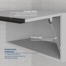 Armário Aéreo Maior Profundidade Porta Basculante 70cm Nara CabeCasa MadeiraMadeira - 5