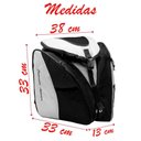 Ver imagem 3 de Bolsa Mochila Patins com Alça e 3 Divisórias Reforçada Preta