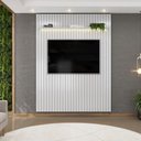Ver imagem 4 de Painel para TV Trento 183 Ripado Bali LED com Mesa de Centro Lina-DJ Móveis