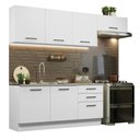 Ver imagem 3 de Armário de Cozinha Completa 260cm Branco Agata Madesa 02
