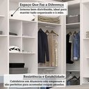 Ver imagem 7 de Quarto Home Office Alpes Luciane Móvei 11 Portas 7 Gavetas MDP Branco com Grey Sky 165cm Guarda