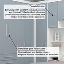 Ver imagem 3 de Quarto Home Office Alpes Luciane Móvei 11 Portas 7 Gavetas MDP Branco com Grey Sky 165cm Guarda