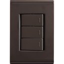 Ver imagem 1 de Conjunto 4x2 com 3 Interruptores Simples 10 A 250 V Tramontina Liz Grafite Tramontina