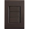 Conjunto 4x2 com 3 Interruptores Simples 10 A 250 V Tramontina Liz Grafite Tramontina - 1