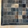 Tapete de Couro Tons Marrom Café 100x150 Placas 10cm Quadriculado - 3