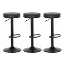 Ver imagem 1 de Kit 3 Banquetas Estofadas P/cozinha Americana Gir.preto