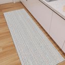 Ver imagem 6 de Tapete Passadeira Cozinha Antiderrapante 2.00m X 45cm Decoração Corredor Tear Artesanal 100% Algodão