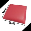 Ver imagem 3 de Kit C/ 4 Assentos Banco Banqueta Cadeira Quadrado 30cm:vermelho