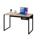 Ver imagem 1 de Mesa de Escritório Escrivaninha Industrial com Gaveta 120cm - Dubai/preto